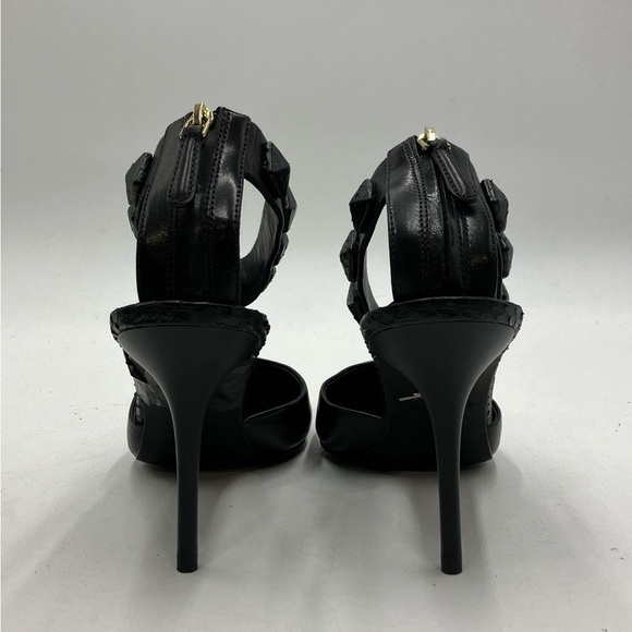 Brian Atwood Mercada Black Leather Ankle Strap Pump - Picture 5 of 5